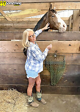 BONUS PHOTOS: Down on the farm with Maddie Cross Big Tits Models