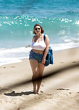 The Watcher Spies On Daria Enjoying A Beach Day